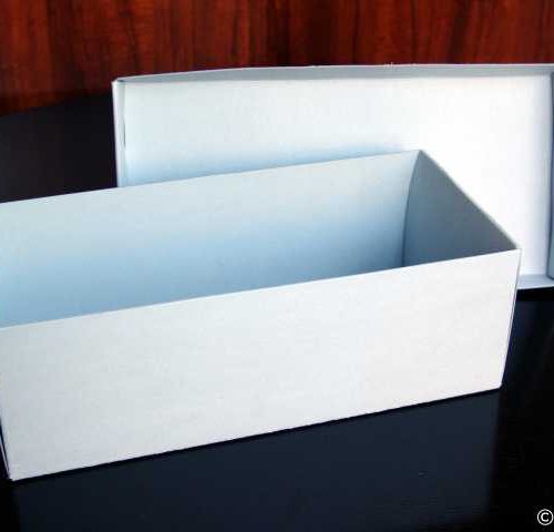 Boîte Microfiches en Eterno Board bleu acier 1,2 mm