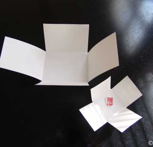 Pochettes 4 rabats pour plaques de verre