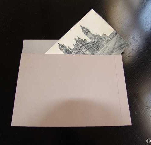 Pochettes plates avec rabat - Ouverture grand côté