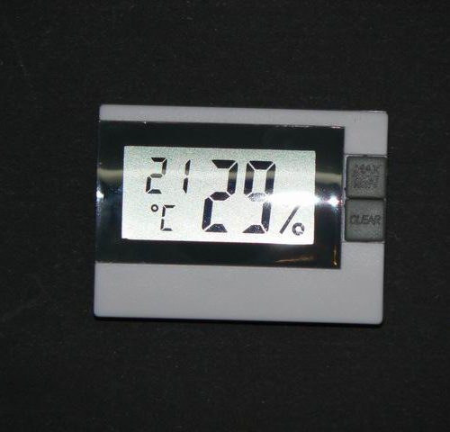 Thermohygromètre boîtier pour vitrine